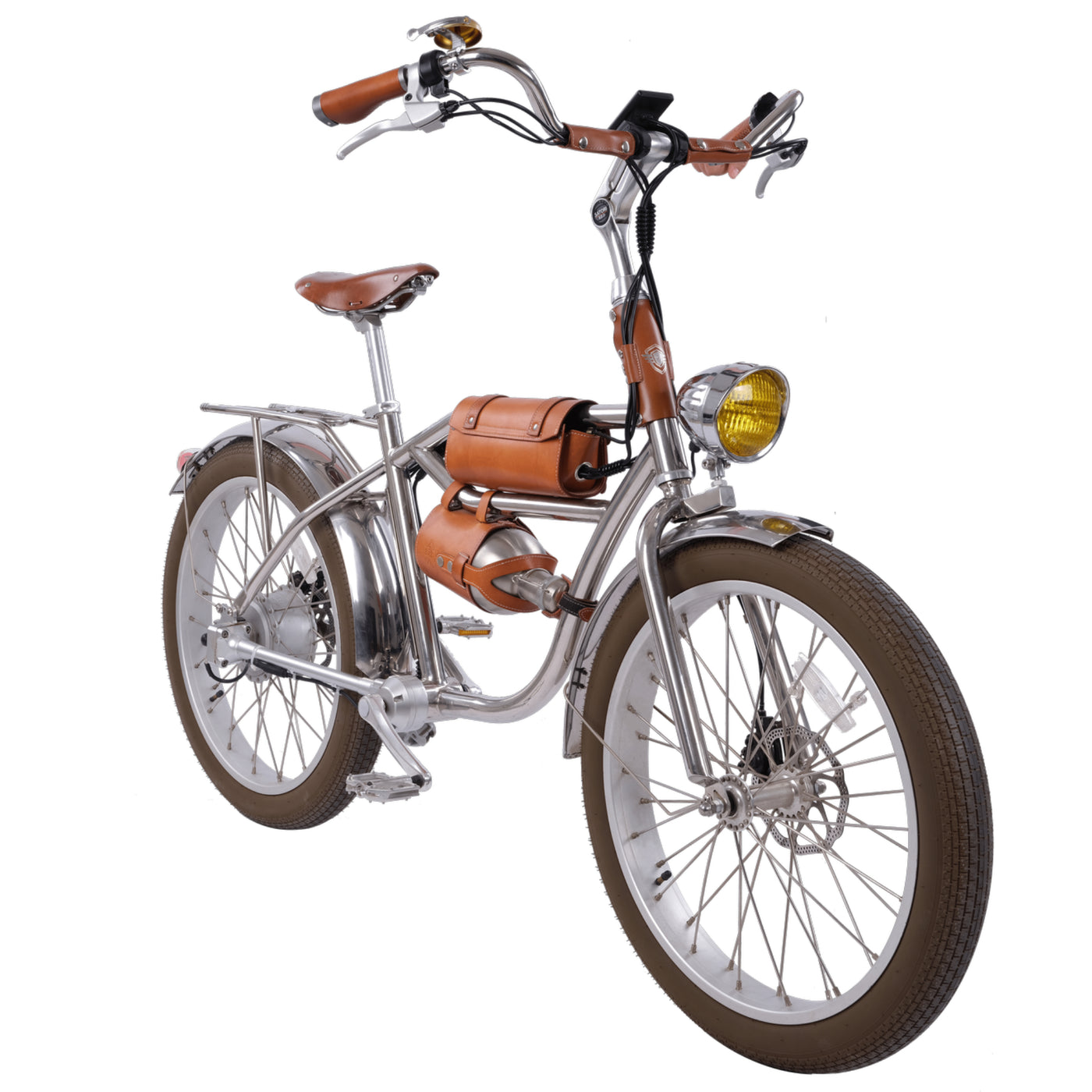 Vintage Shaft Drive Electric Bike Fat Tire Cruiser - Retro R